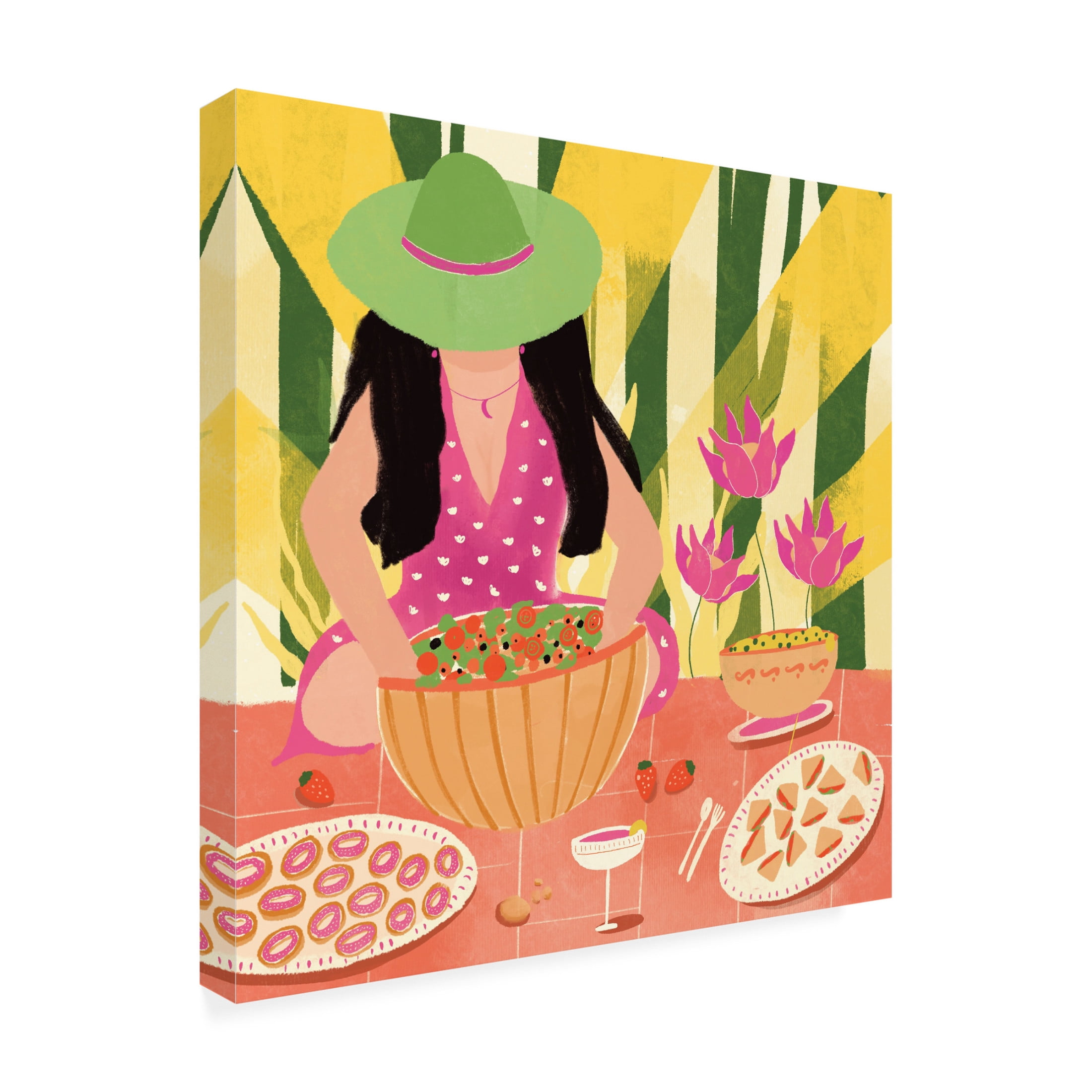 Trademark Fine Art Shriya Bhattacharya Tropical Picnic Canvas Wall Art