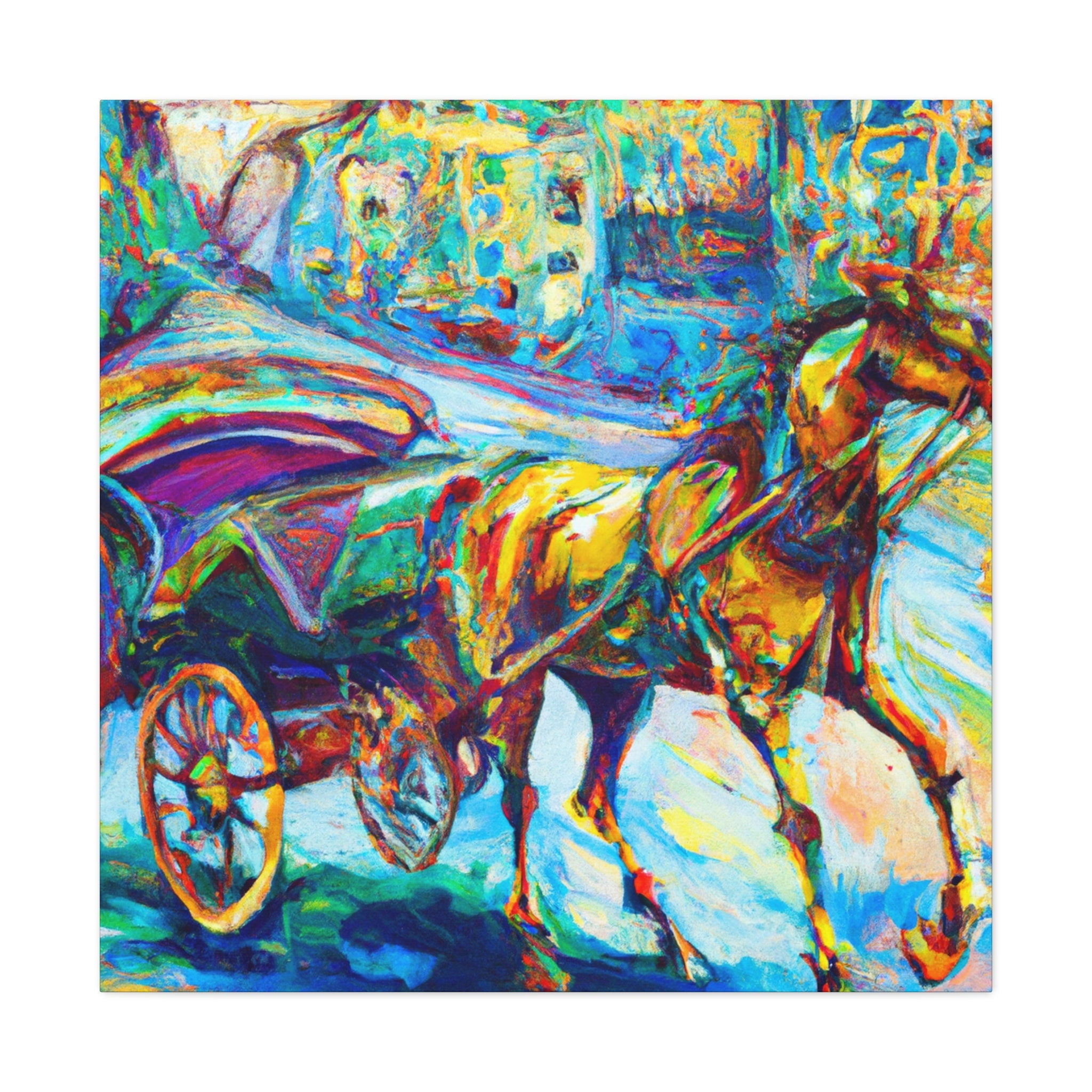 "Majestic Carriage Ride" - Canvas