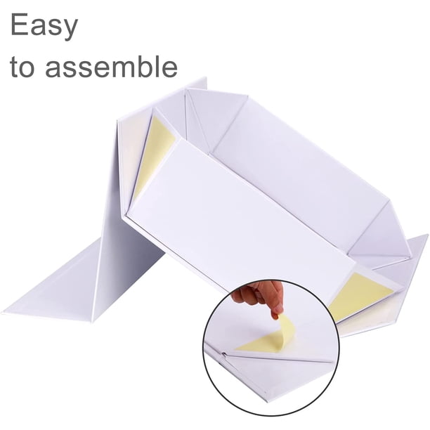 Coffret cadeau avec couvercle, rose double ouvert, boîte cadeau magnétique, boîte décorative réutilisable, raphia Hamper Shreds+carte de voeux enveloppe, pour anniversaire, Noël, Nouvel An, cadeau