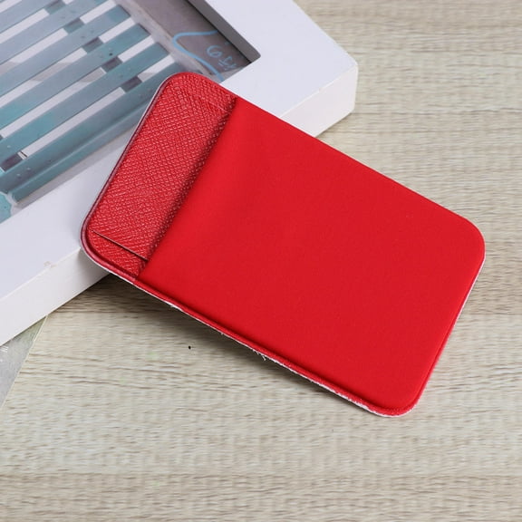 FELTECHELECTR 1Set Cell Phone Wallet Minimalist Red Pu Leather For Men Women Daily Use And Travel 9.2x5.8x0.2in