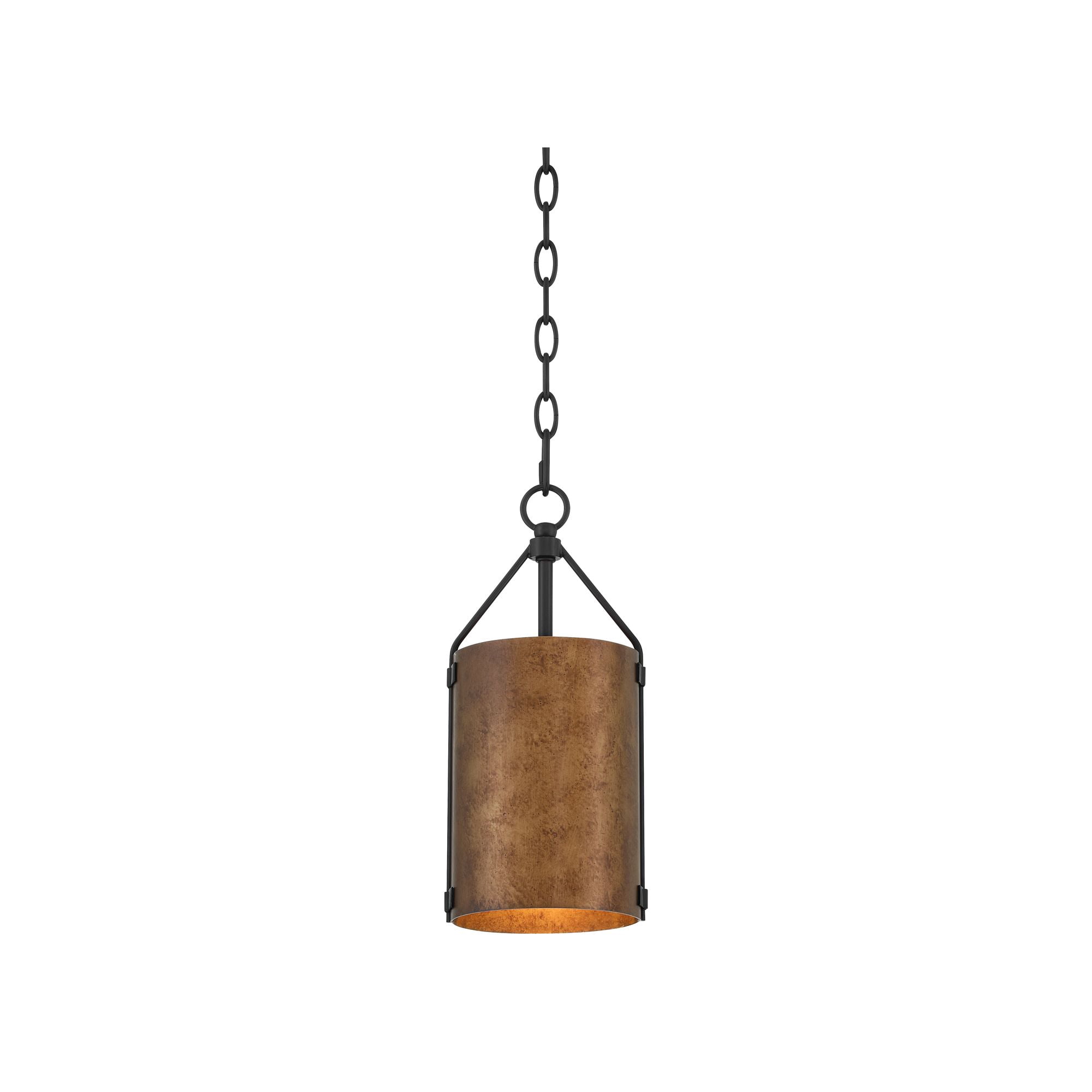 Possini Euro Design Julian 6" Farmhouse Rustic Pendant Ceiling Light Fixture Dining Room Over Table Drum Black Bronze Finish Mini