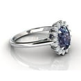 thumbnail image 2 of Alexandrite Ring, 925 Sterling Silver Ring, Oval cut Alexandrite Ring, Color Change Stone Rin, Wedding Ring, 2 of 3