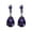 Purple, variant on HUANLEDASH 1 Pair Women Drop Earring Water Drop Shape Cubic Zirconia Dangling Earrings Smooth Cutting Reflective Hanging Earrings for Wedding Party Formal Banquet