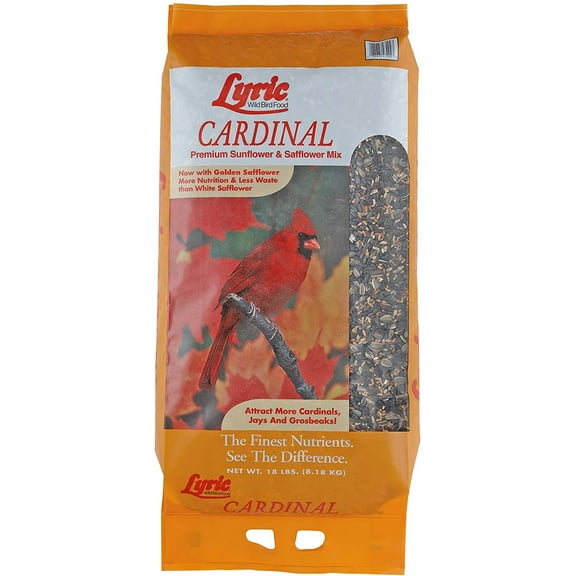 Lyric Cardinal Premium Sunflower and Safflower Wild Bird Mix, 18 lb