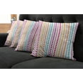 thumbnail image 2 of Ambesonne Colorful Throw Pillow Cover 4 Pack, Half Toned Polka Dots, 18", Multicolor, 2 of 6