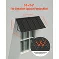 thumbnail image 6 of KFFKFF Fixed Metal Awning 56 x 24 in, Window and Door Canopy, Durable Steel Frame for Exterior Rain and Sun Protection, Suitable for Entrances, Windows, Porches, and Balconies, 6 of 9