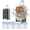 thumbnail image 6 of PAYOHTO Highly Elastic Spandex Suitcase Cover Luggage Cover Small Fits 18 to 21 Inch Siberian Tiger Run in Wild Snow Winter, 6 of 8