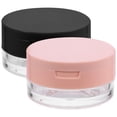 thumbnail image 1 of KAKOWELY 2Pcs Empty Plastic Loose Powder Compact Container Reusable Makeup Powder Boxes,2.56X"X2.56"X1.18", 1 of 5