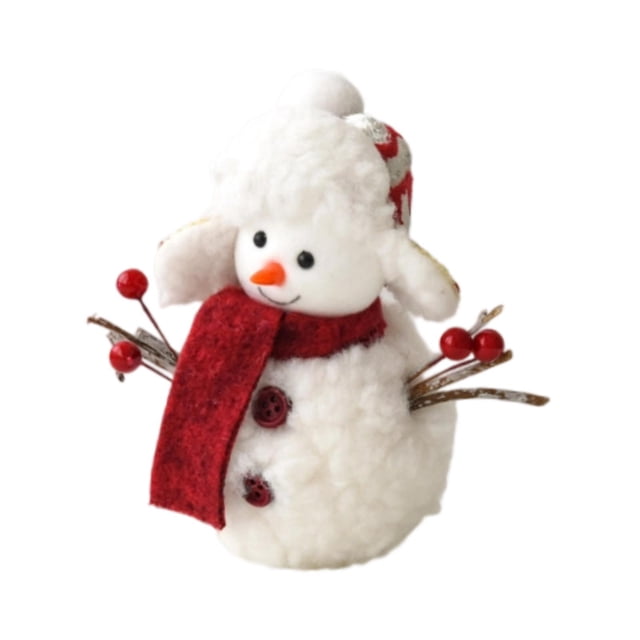 Decoración de mesa de muñeco de nieve navideño Decoración de mesa navideña Decorativa Festiva S