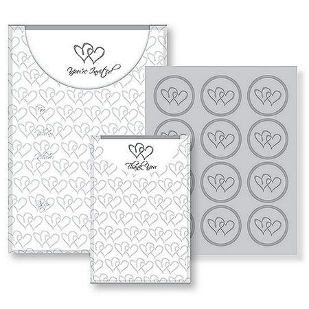 Vellum Hearts Bridal Shower Invitation Kit