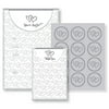 Vellum Hearts Bridal Shower Invitation Kit