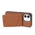 thumbnail image 6 of Compatible With iPhone 11 Wallet Case,PU Leather,Back Flip Kickstand,Detachable Magnetic Wallet,With Card Slots,Shockproof Rugged Ultra Slim Anti-fall Phone Case Cover,Brown, 6 of 10