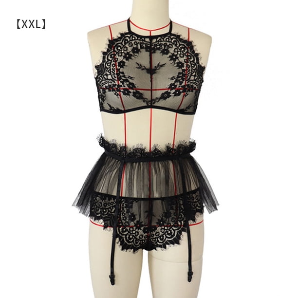 Traje de ropa interior sexy Traje de falda sexy con encanto tipo dividido de fibra elástica suave, XXL sidaley XX000144-05