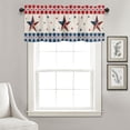 thumbnail image 3 of Independence Day Kitchen Half Curtain 4th of July Window Decoration, Red Blue White Stars Patriotic USA Flag Cafe Curtain Short Window Curtain Suitable for Kitchen, Bedroom, Living Room, 3 of 3