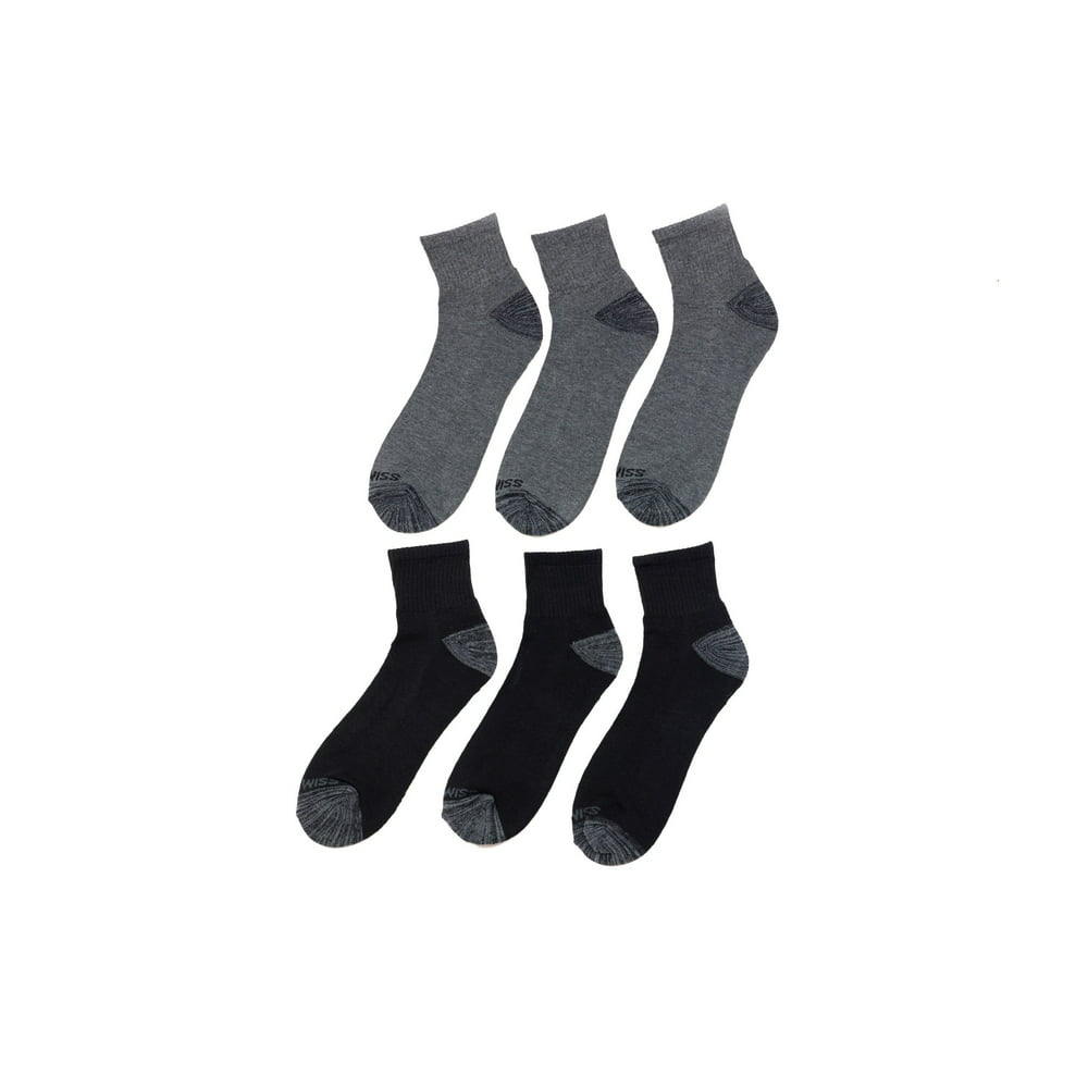 K-Swiss - Men's Quarter Athletic Performance Socks - Walmart.com ...