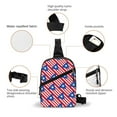 thumbnail image 2 of Sling Crossbody Backpack Puerto-Rico Flag Collapsible Chest Shoulder Cross Body Bag Daypack for Women Men, 2 of 7