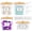 White, variant on AARTVARK TEES 3+1 Pack Laundry Pods Container,Large Laundry Detergent Powder Storage Containers with Wooden Lids & Labels
