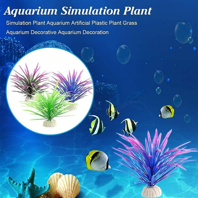 Simulation Plants Artificial Plastic Artificial Aquarium Plants for Aquarium Fish Tank High Quality 11cm