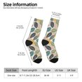 thumbnail image 5 of Yiaed Vintage Leaves Print Great elasticity Crew Socks Sports socks for Men and Women, 5 of 5