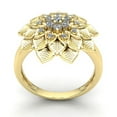 thumbnail image 3 of Genuine 0.75ct Round Cut Diamond Ladies Vintage Flower Anniversary Engagement Ring Solid 10K Rose, White or Yellow Gold J SI2, 3 of 3