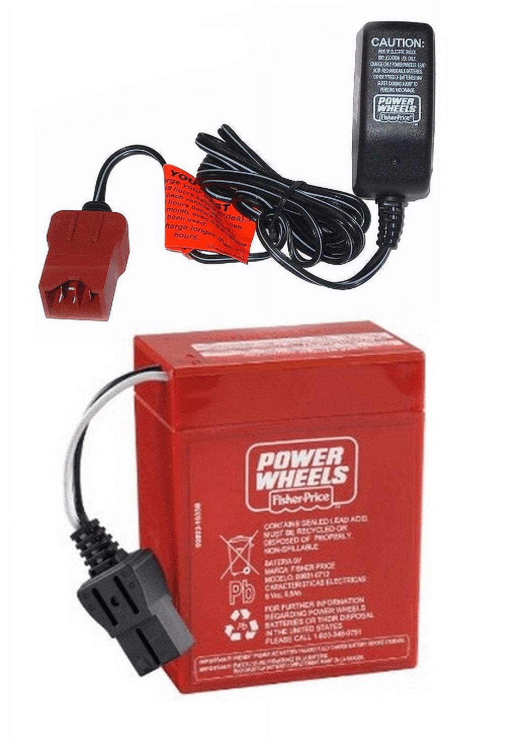 Power Wheels Charger, 12 Volt for Gray Battery Ride-On Toys, Easy
