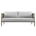 thumbnail image 2 of Safari Aluminum and Rope Outdoor Sofa in Brown with Gray Cushions, 2 of 5