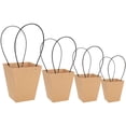 thumbnail image 1 of BESTYASH 4Ud Bolsas De Embalaje Para Flores Color Marrón Claro Con Asas Para Ocasiones Especiales, 1 of 8