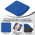 thumbnail image 3 of Uxcell Ergonomic Mouse Pads, Gel Mouse Pads with Wrist Rest Support Memory Foam Computer Mat with Non-Slip Base Blue, 3 of 7
