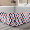 thumbnail image 1 of Phillipine Bed Skirt, Pattern from the Circles with Flag of Philippines National Graphic, Elastic Bedskirt Dust Ruffle Wrap Around for Bedding Decor, 4 Sizes, Multicolor, by Ambesonne, 1 of 2