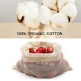 thumbnail image 4 of Labymos 9 Pack Reusable Produce Bags with Drawstring Multiple Sizes Organic Cotton Mesh Grocery Bags, 4 of 8