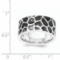 thumbnail image 3 of Sterling Silver Polished & Oxidized Hammered Ring, 3 of 3