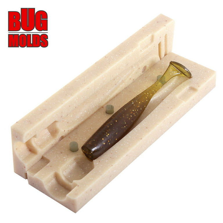 Lure making supplies, soft plastic baits molds for bait making