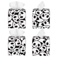thumbnail image 2 of Goofa Cute Panda Tissue Box Cover PVC Leather Tissue Holder Square Facial Tissue Case Facial Paper Organizer Dispenser for Bathroom, Vanity Countertop, 2 of 8