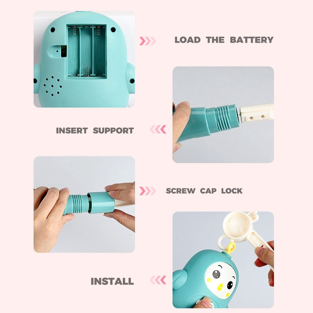 LEFTHIGH Home Home Crib Mobile with Remote Control Music Bed Rattle Decor Arm Movement Soothing Light for