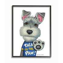 Stupell Industries Sassy Scotty Dog 'Talk to the Paw' Quote Family Pet Designed by Danny Gordan