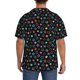 thumbnail image 3 of Balery Multi-Colored Stars Camisa Casual de Manga Corta con Botones para Hombre, Texturizada, Estilo Cubano, para Playa, Verano-3X-Large, 3 of 5