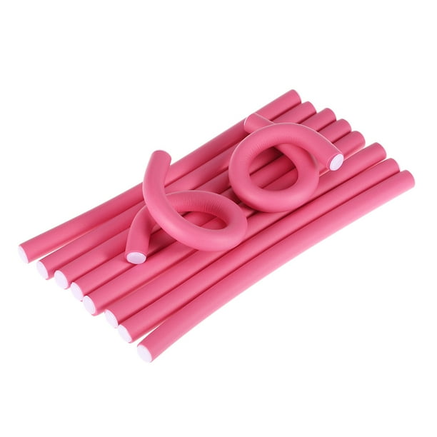 10pcs Curler Makers 0.6" Spongia Foam Curls DIY Styling Hair Rollers Flexible Curling Rods