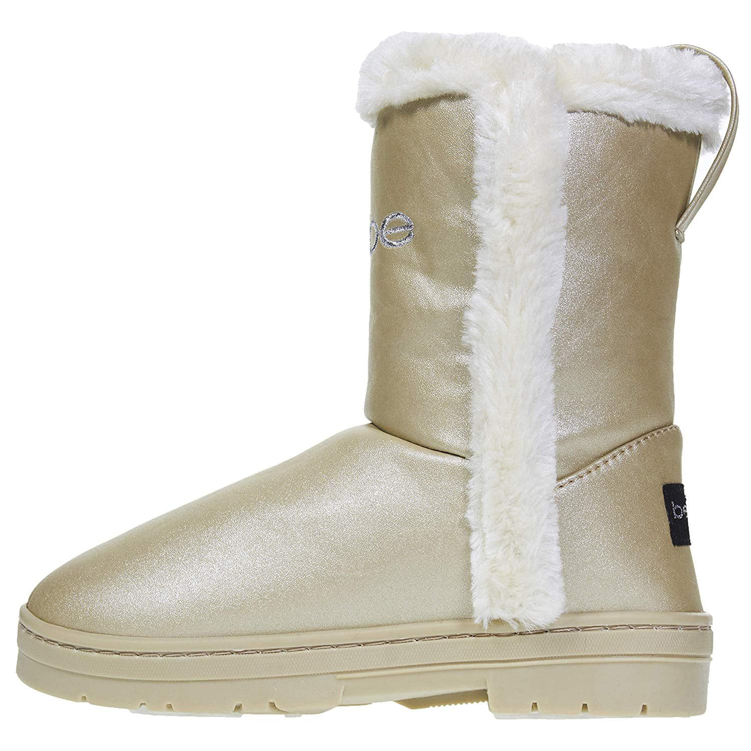 bebe Girls Pearlized Winter Boots Size 