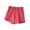 Watermelon Red, variant on Diufon Cotton Womens Shorts Solid Color Sports Shorts Elastic Waist Athletic Shorts with Pockets