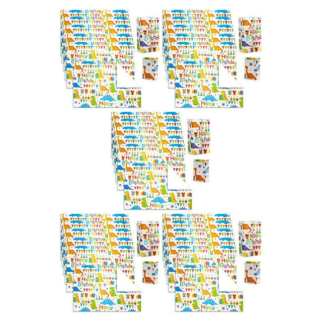 Wweixi 6pcs Exquisite Craft And Cartoon Pattern Wrapping Paper For Safe And Beautiful Gift Wrapping PZ003-6 5Set
