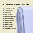 thumbnail image 6 of TARP SUPPLY Inc. 12' x 16' White Poly Tarp – 8 Mil Waterproof Tarpaulin with UV Protection | Aluminum Grommets & Reinforced Edges | for Party Tents, Boat Covers, RVs, Farm Use & Outdoor Shelter, 6 of 9