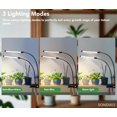 thumbnail image 3 of Grow Lights for Indoor Plants Full Spectrum Heads Plant Lights Indoor with Spectral Modes Level Brightness Auto On/Off Timer Memory Timing Function for Various Plants Growth, 3 of 7
