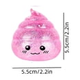 thumbnail image 3 of OAVQHLG3B Novelty Glitter Poop Stress Balls Sensory Fidget Ball, Blue Squsihy Squeeze Sugar Ball - Stress Relief Squishy Ball for Adults, Joke Prank Squish Poop Toys for Party Favors, 3 of 8