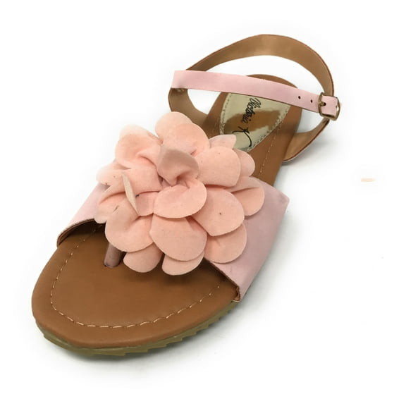 Victoria K Women's Solid Flower Sandals