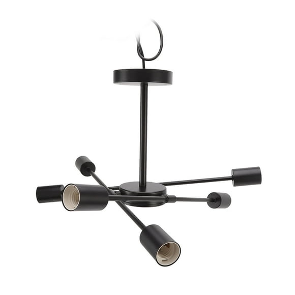 Chandelier Ceiling LampModern Chandelier Retro Black Modern Chandelier Iron Ceiling Light Convenient Use