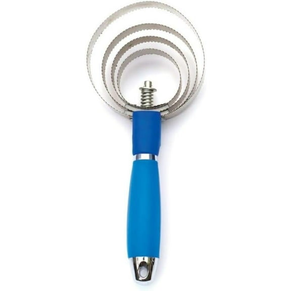 Equi Essentials Gel Grip Reversible Curry Comb Blue