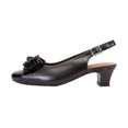 thumbnail image 3 of PEERAGE Cathy Women Extra Wide Width Beaded Bow Dress Slingback BLACK 10.5, 3 of 6