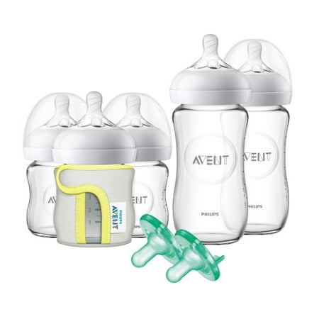 Philips Avent Natural Glass Bottle Baby Gift Set, (The Best Glass Baby Bottles)