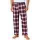 thumbnail image 1 of Pantalones de dormir para hombres INSPIRE CHIC con cintura elástica y cordón, pantalones de pijama informales de cuadros, 30 Rojo, 1 of 6