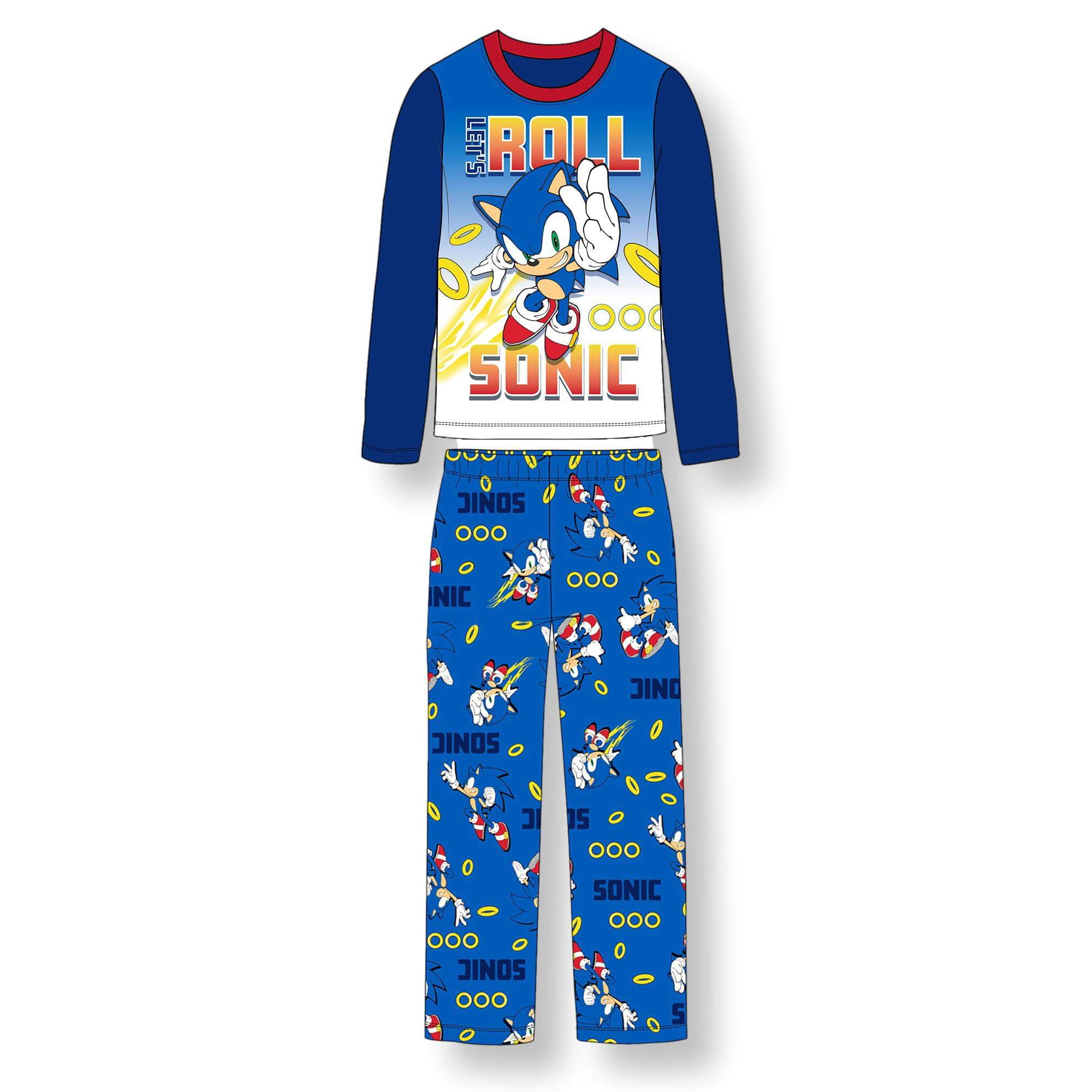 Sonic the Hedgehog Pyjama pour Garcons Set 2pc Polaire PJs 4 10 Bleu Walmart